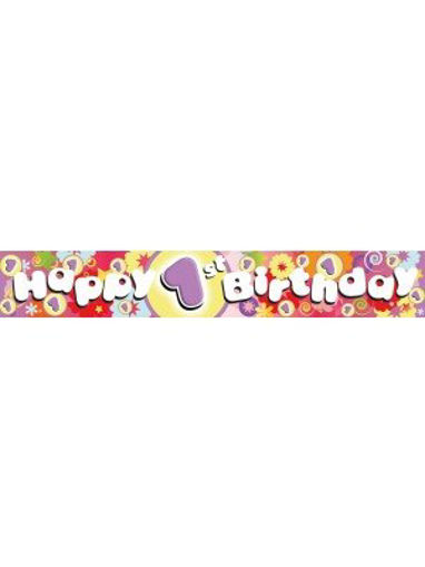 Picture of HAPPY 1ST BIRTHDAY BANNER